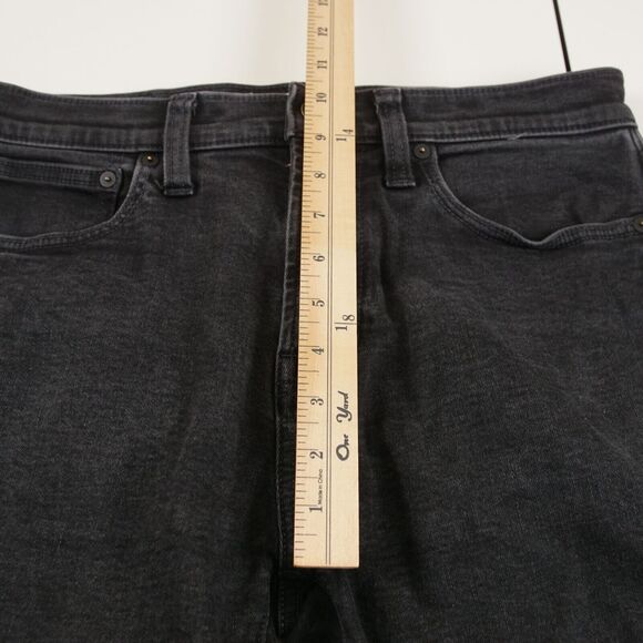 Madewell Relaxed Taper Instacozy Wool Blend Black Jeans Mens Sz 31 - Picture 6 of 13